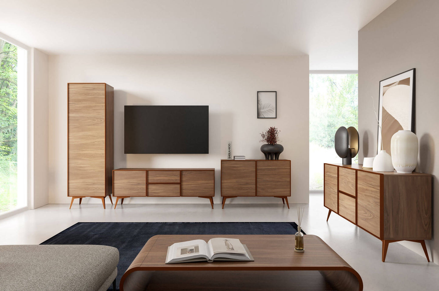 Kumode Maveja 110/42/77 cm rieksts/varš - N1 Home