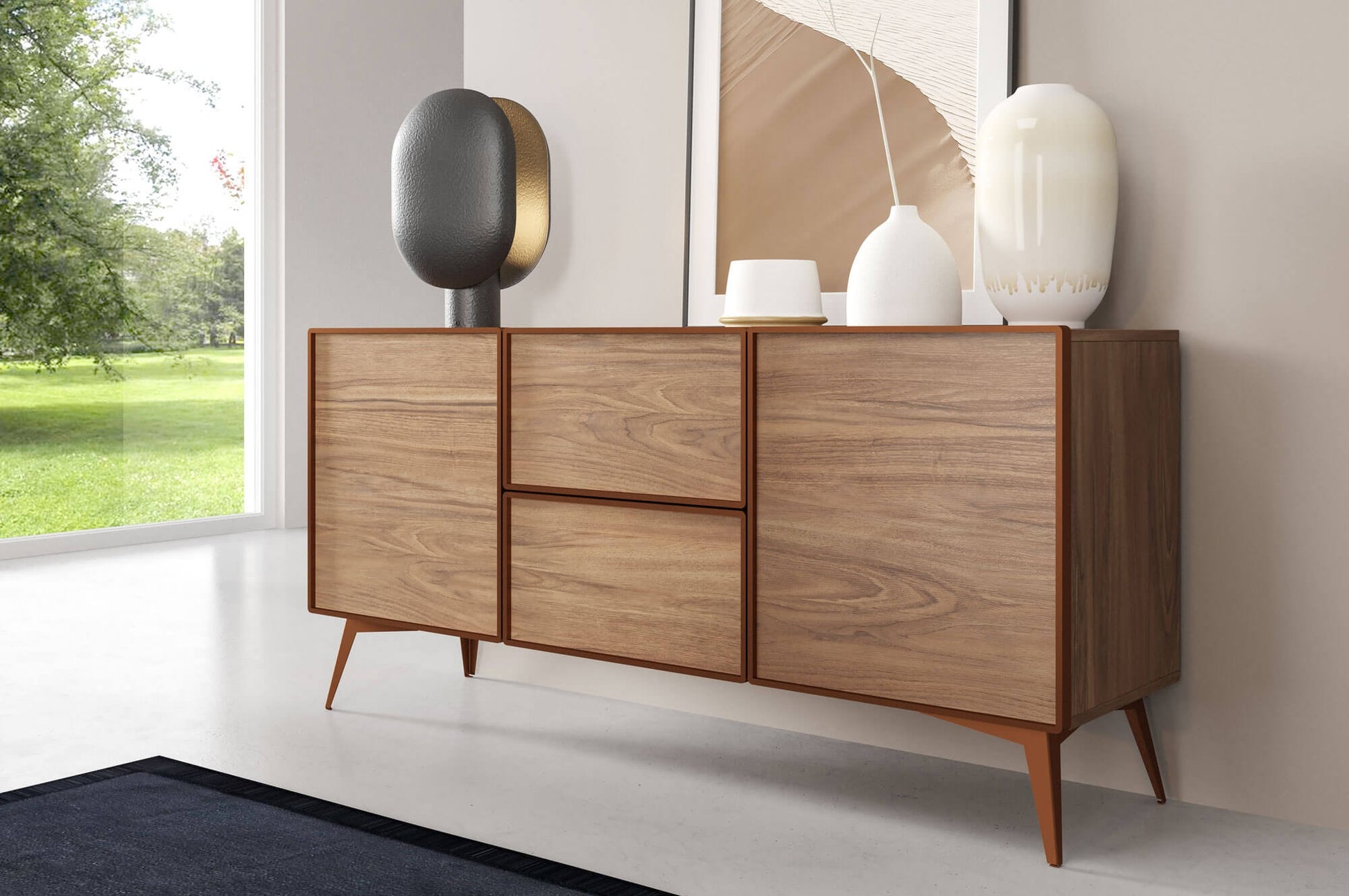 Kumode Maveja 164,5/42/77 cm kašmirs/melns - N1 Home