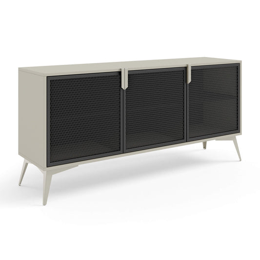 Kumode Bravis 164,5/42/77 cm kašmirs/melns - N1 Home