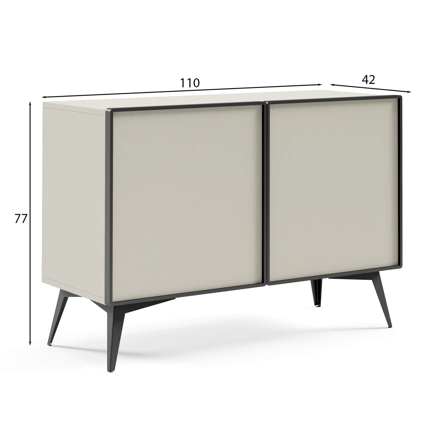 Kumode Maveja 110/42/77 cm rieksts/varš - N1 Home