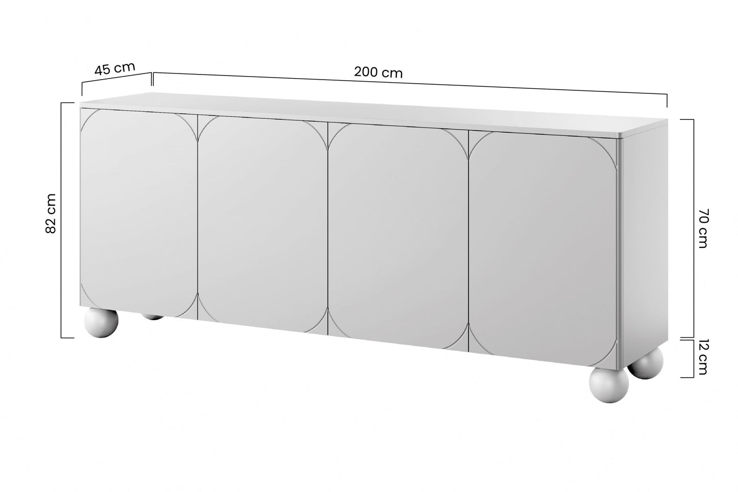 Kumode BARI II ar atvilktnes 200/82/45 terrakota