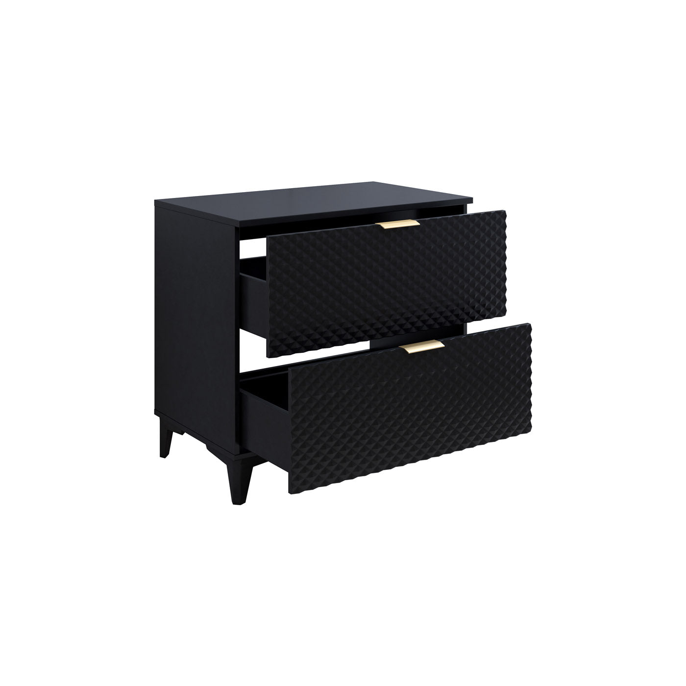 Skapis Lors 80/49/63 cm melns