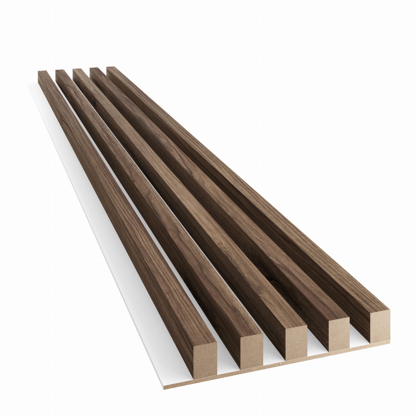 Lameles uz baltas MDF plātnes 300x46x2750 mm rieksts - N1 Home