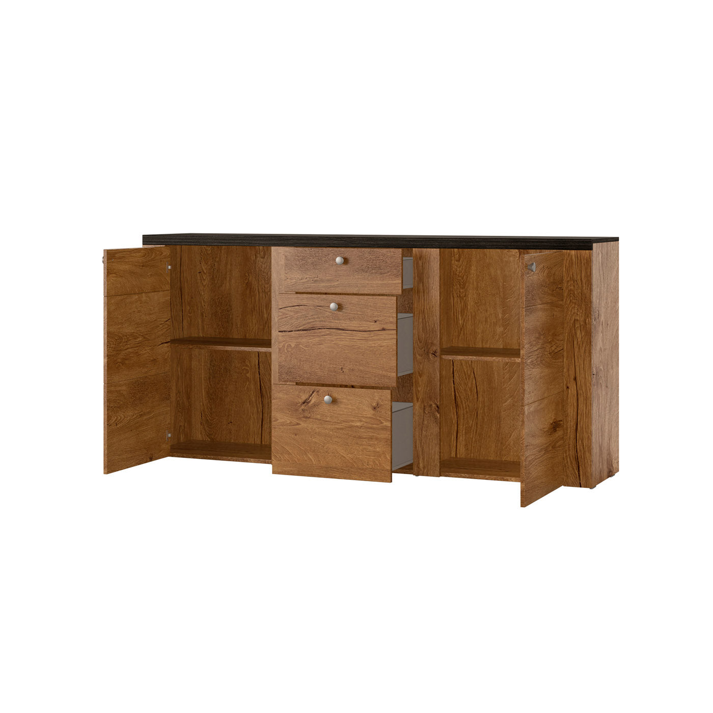 Kumode Laroš 176/85/37 cm Rivjēras gaišais ozols - N1 Home
