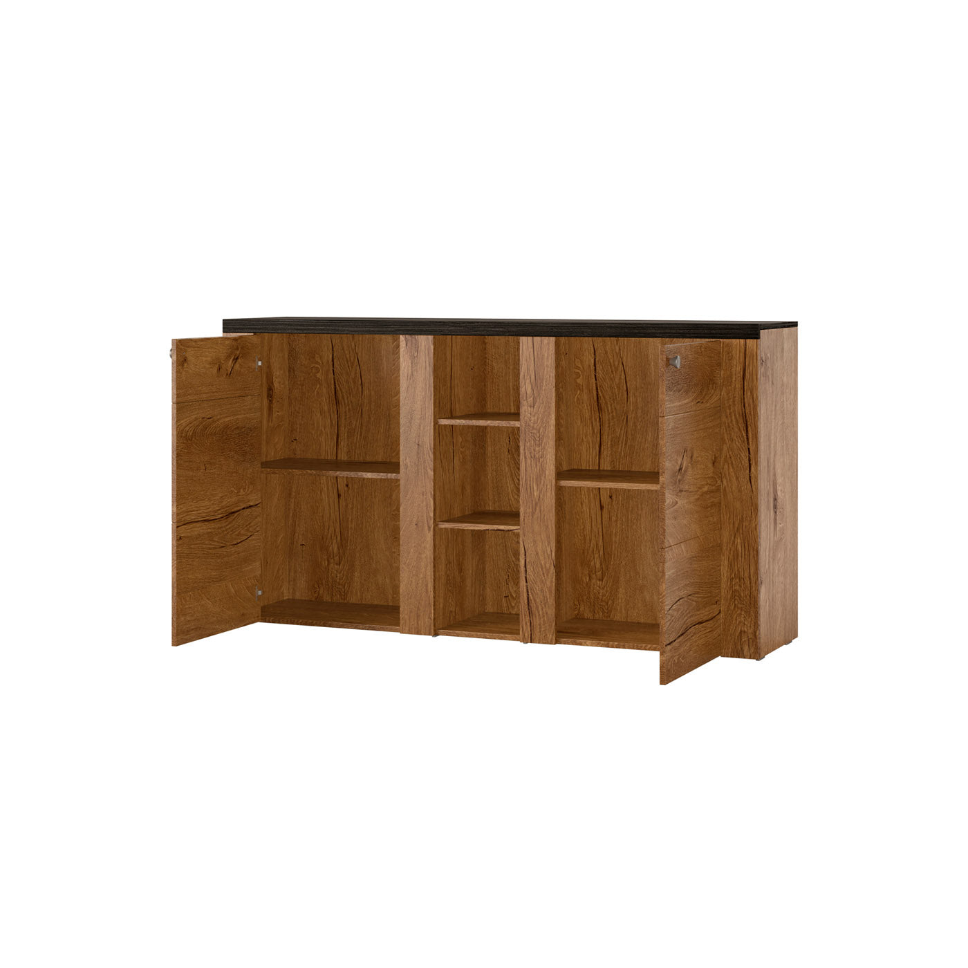 Kumode Laroš 155/85/37 cm Lefkas ozols/pieskārienkoks - N1 Home