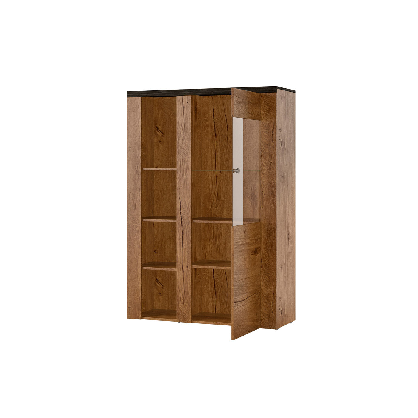 Skapis Laroš 100/37/145 cm touchwood/ satīna nusbaum