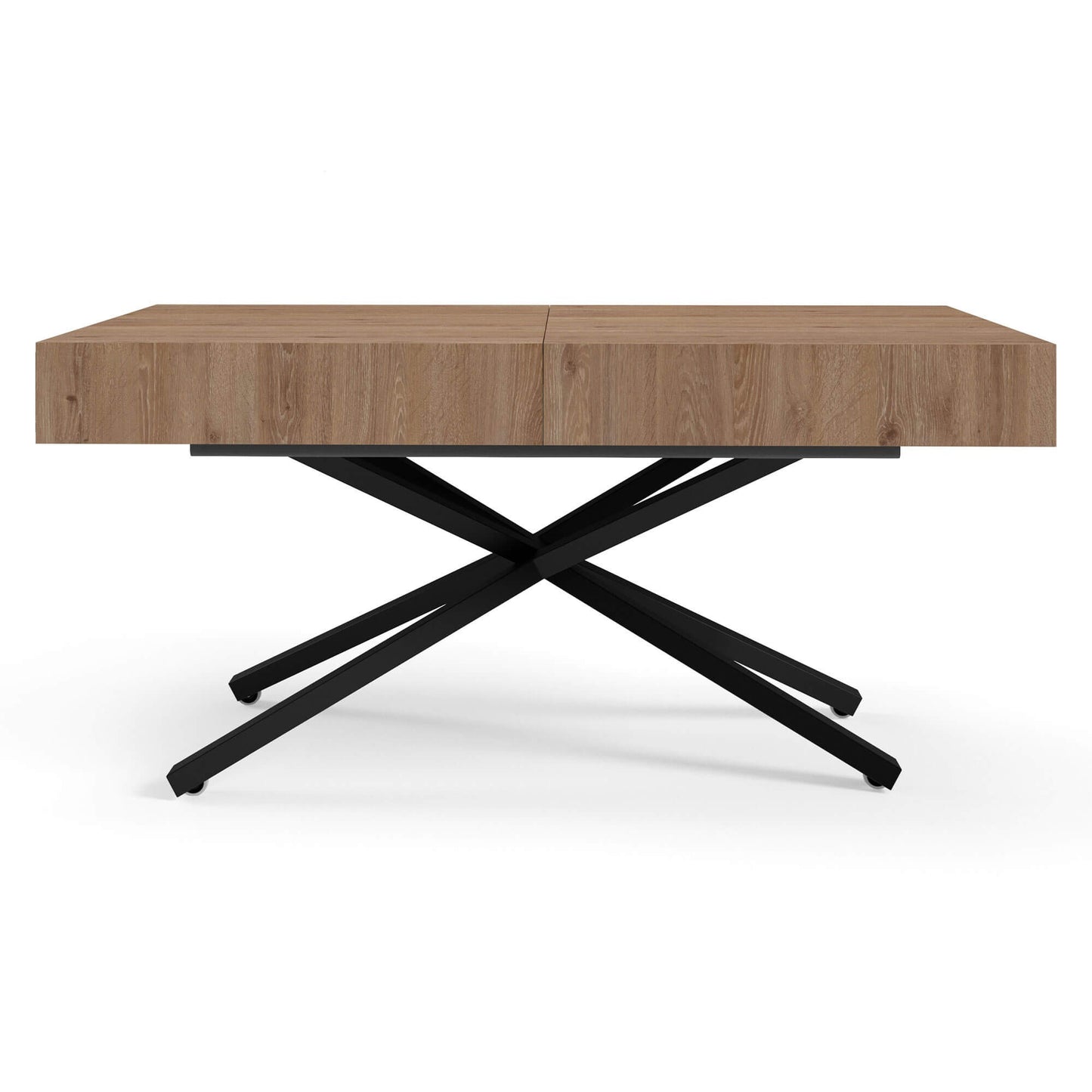 Galds Tiks X 27-80/120-200/80 cm Truffle brūns Davos ozols - N1 Home