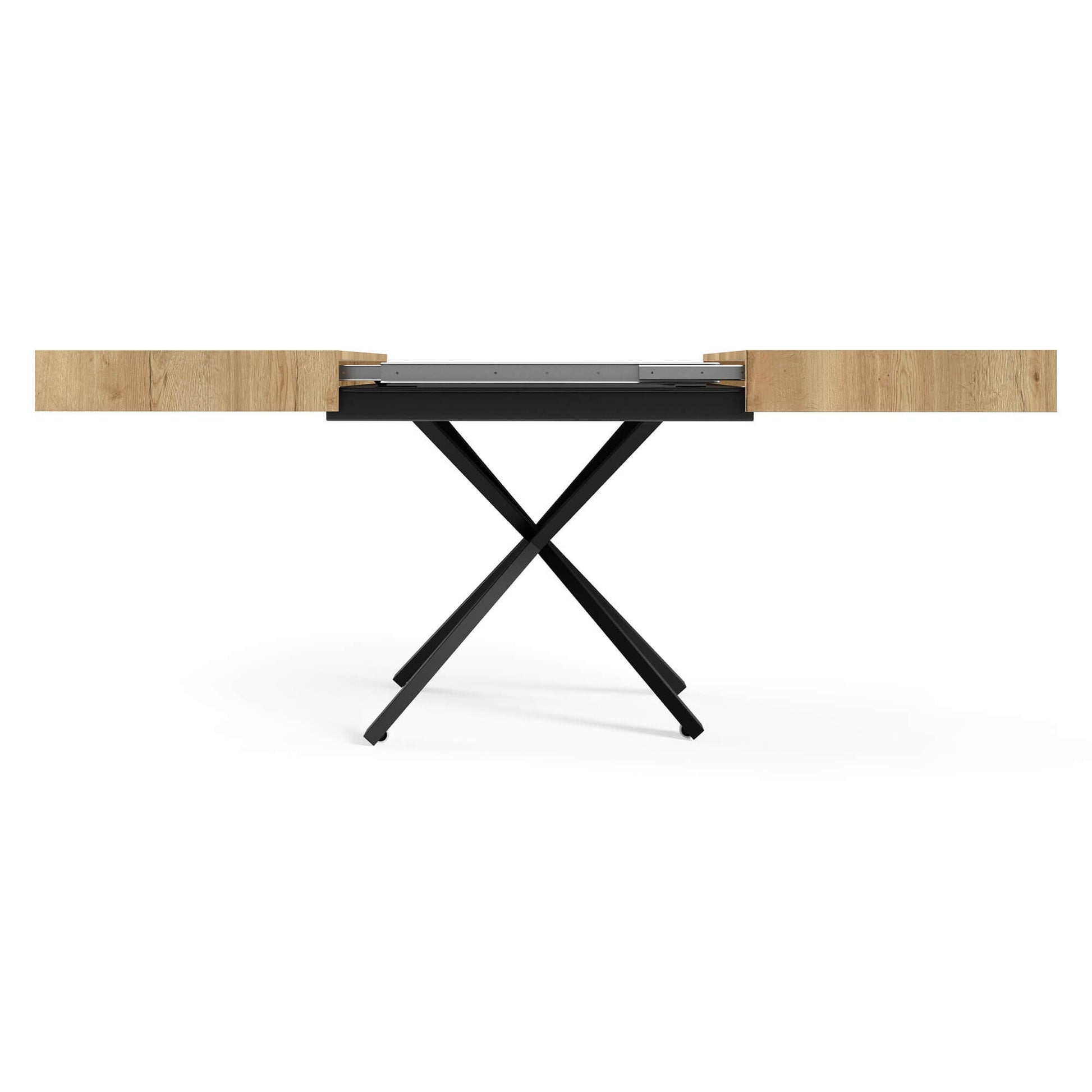 Galds Tiks X 27-80/120-200/80 cm Dabīgs Halifax ozols - N1 Home