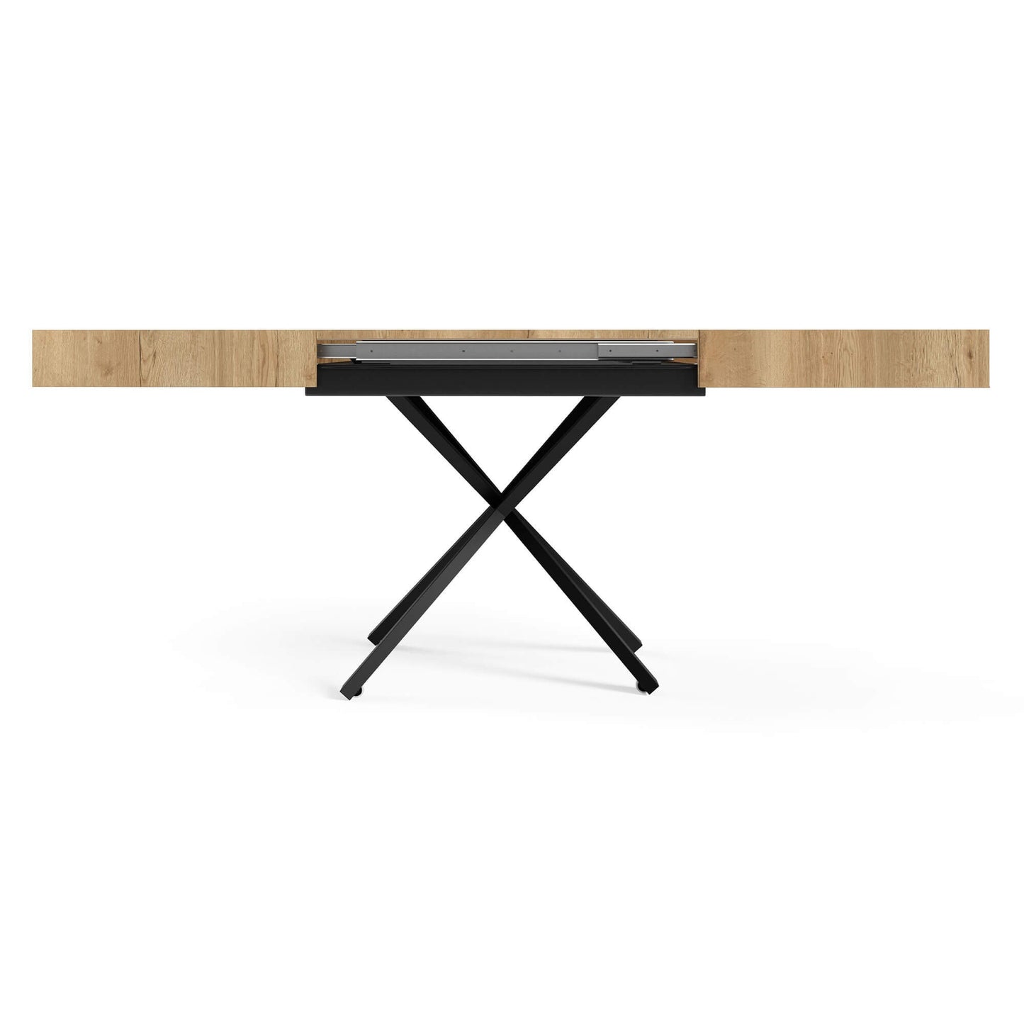 Galds Tiks X 27-80/120-200/80 cm tumši pelēks Čikago - N1 Home