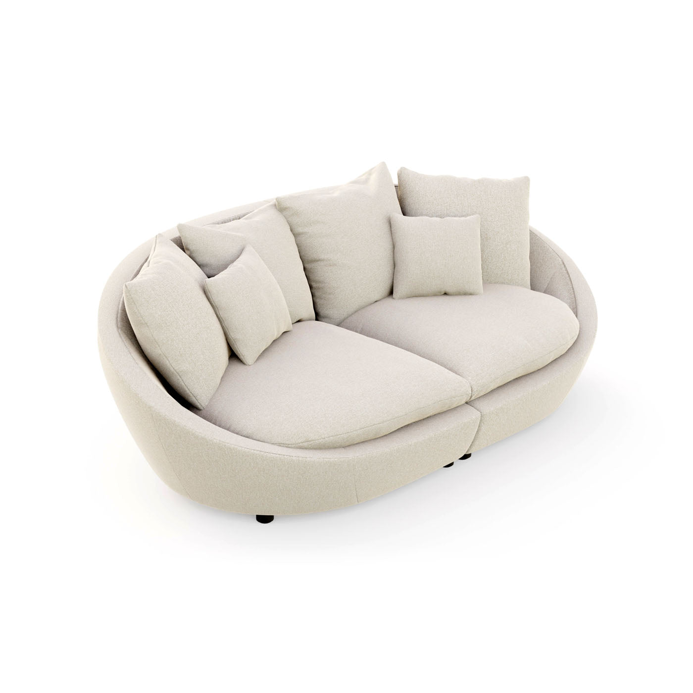 Dīvāns Majo 237;280/87/131 cm gaiši bēšs - N1 Home