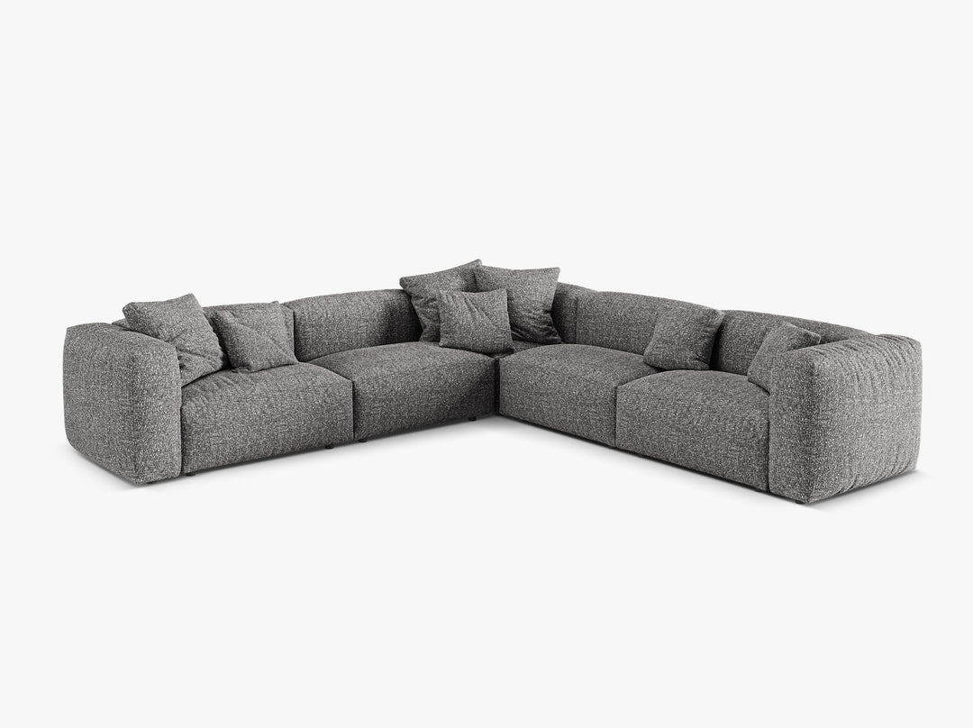 Dīvāns Martina Micadoni 316/75/316 cm Boucle Mogra Graphite