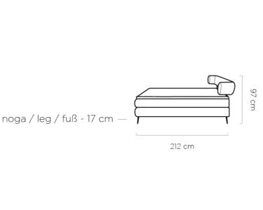 Gulta Nobi 140/160/180×200 cm pelēks - N1 Home