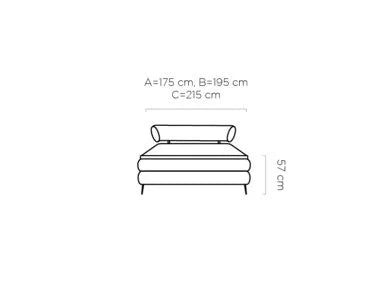 Gulta Nobi 140/160/180×200 cm pelēks - N1 Home