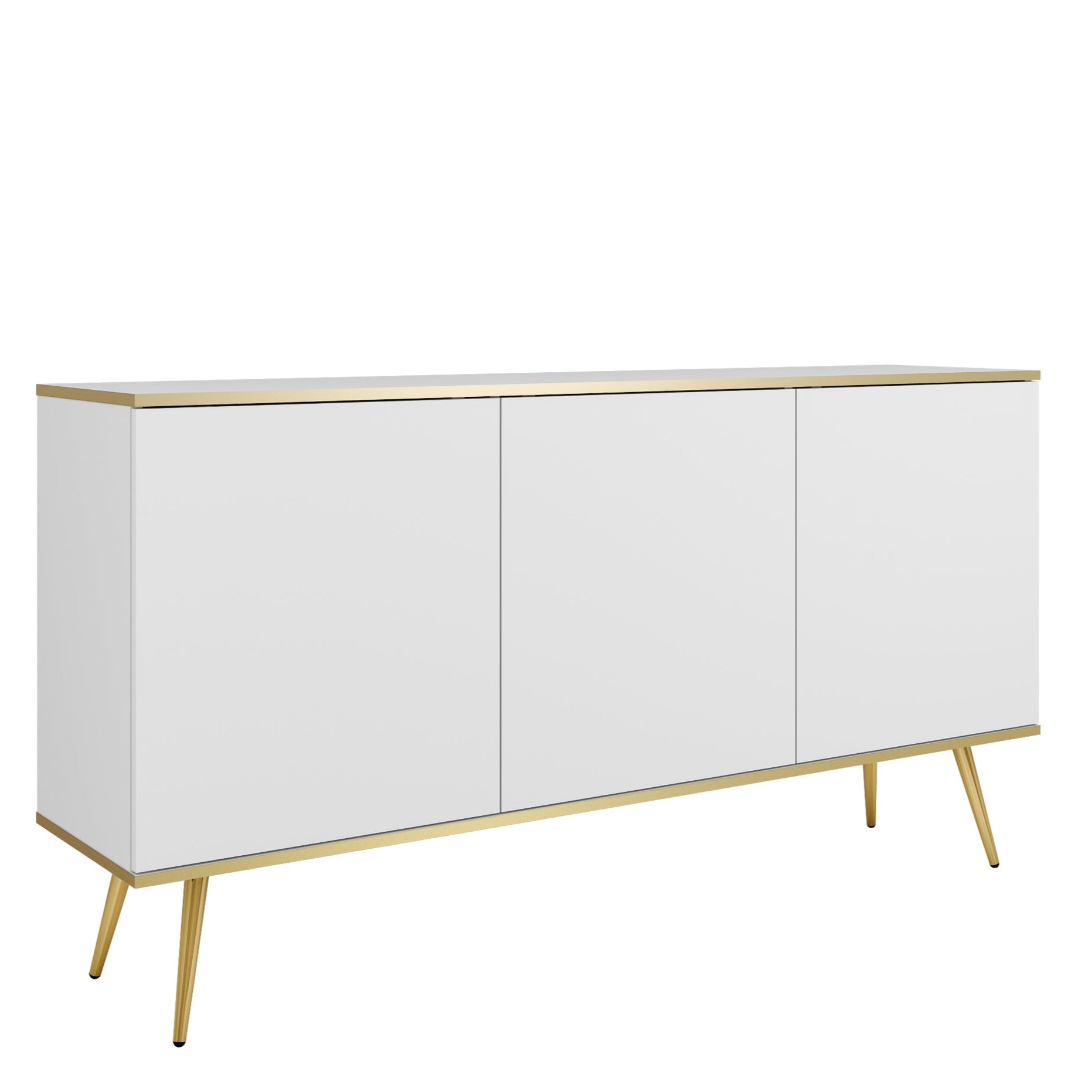 Kumode O2 160/85/39 cm balts/zelts - N1 Home