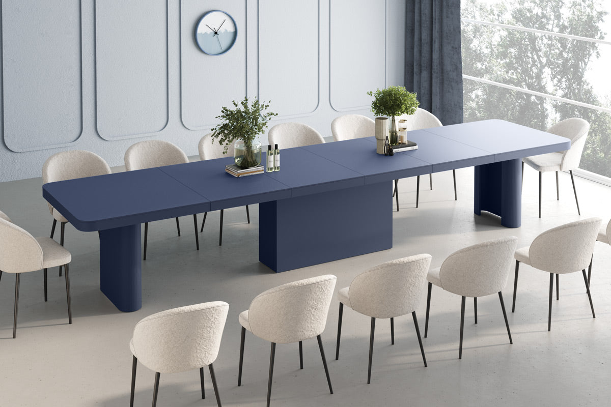 Galds Porto 160-412/100/75 cm zils - N1 Home