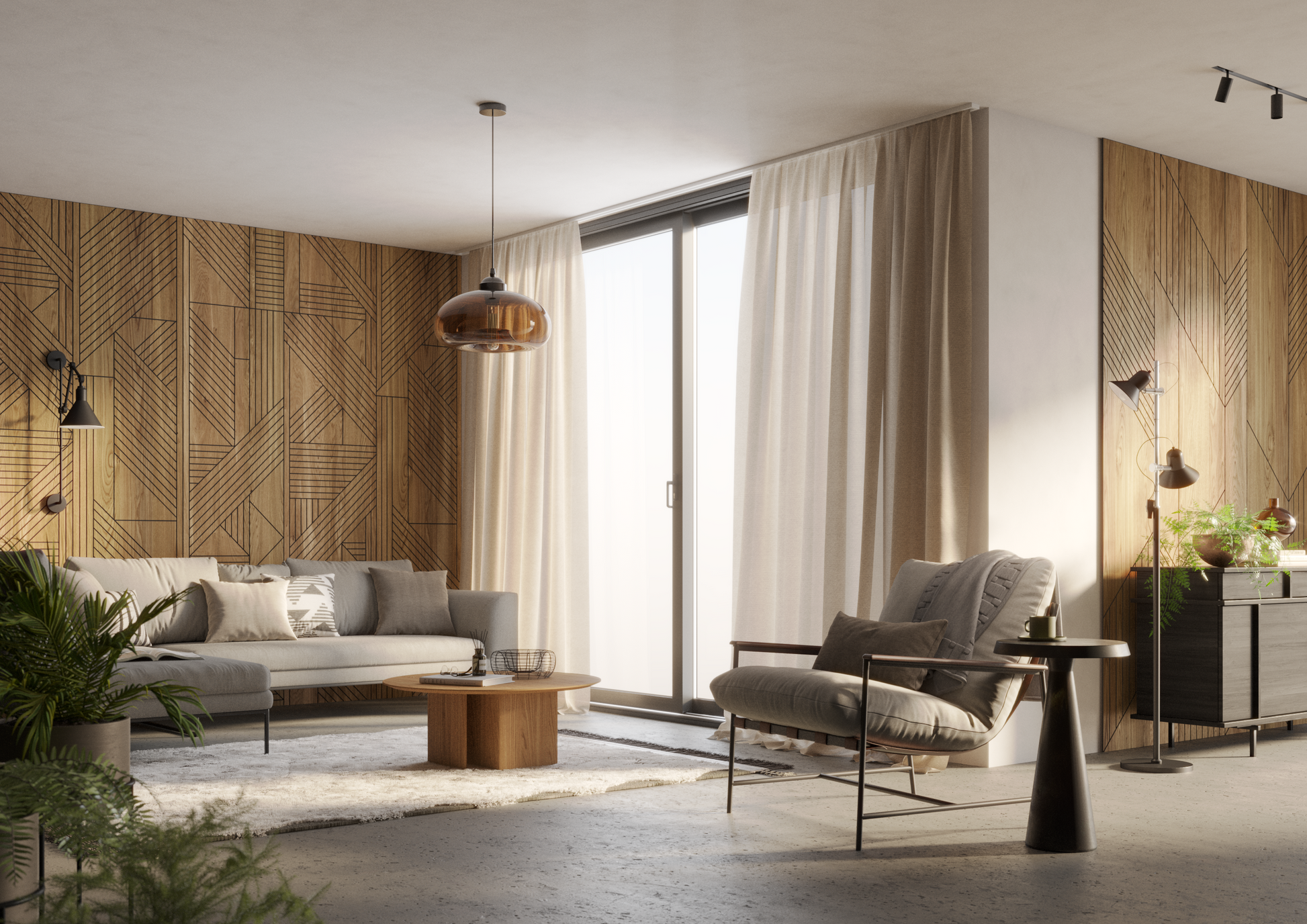 Frēzēts ozola finiera panelis BL 60x275cm - N1 Home