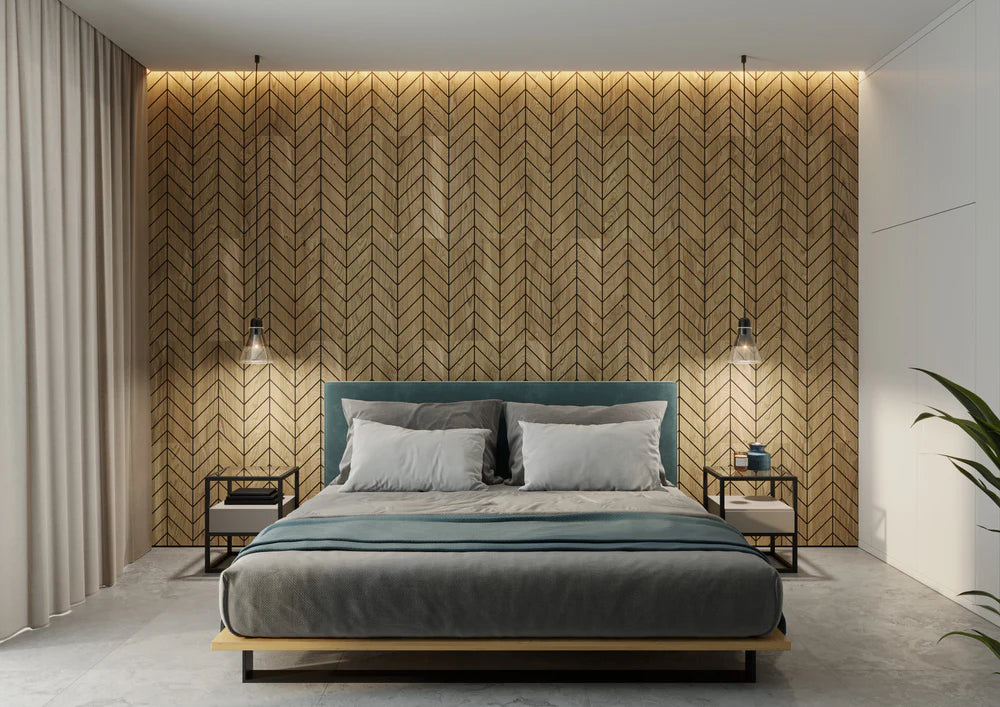 Frēzēti paneļi Segonia 60/30 cm Amerikāņu valrieksts