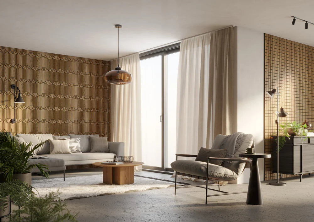 Frēzētais panelis Versa  60/275 cm  Amerikāņu valrieksts