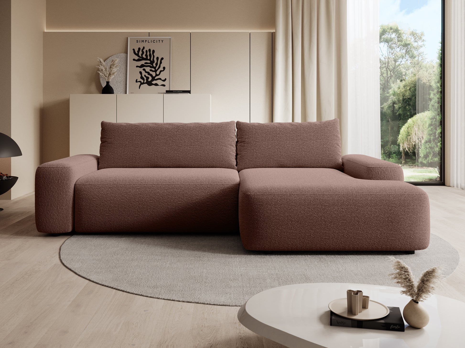 Dīvāns Loo 265/162/87 cm Lambi 4 - N1 Home