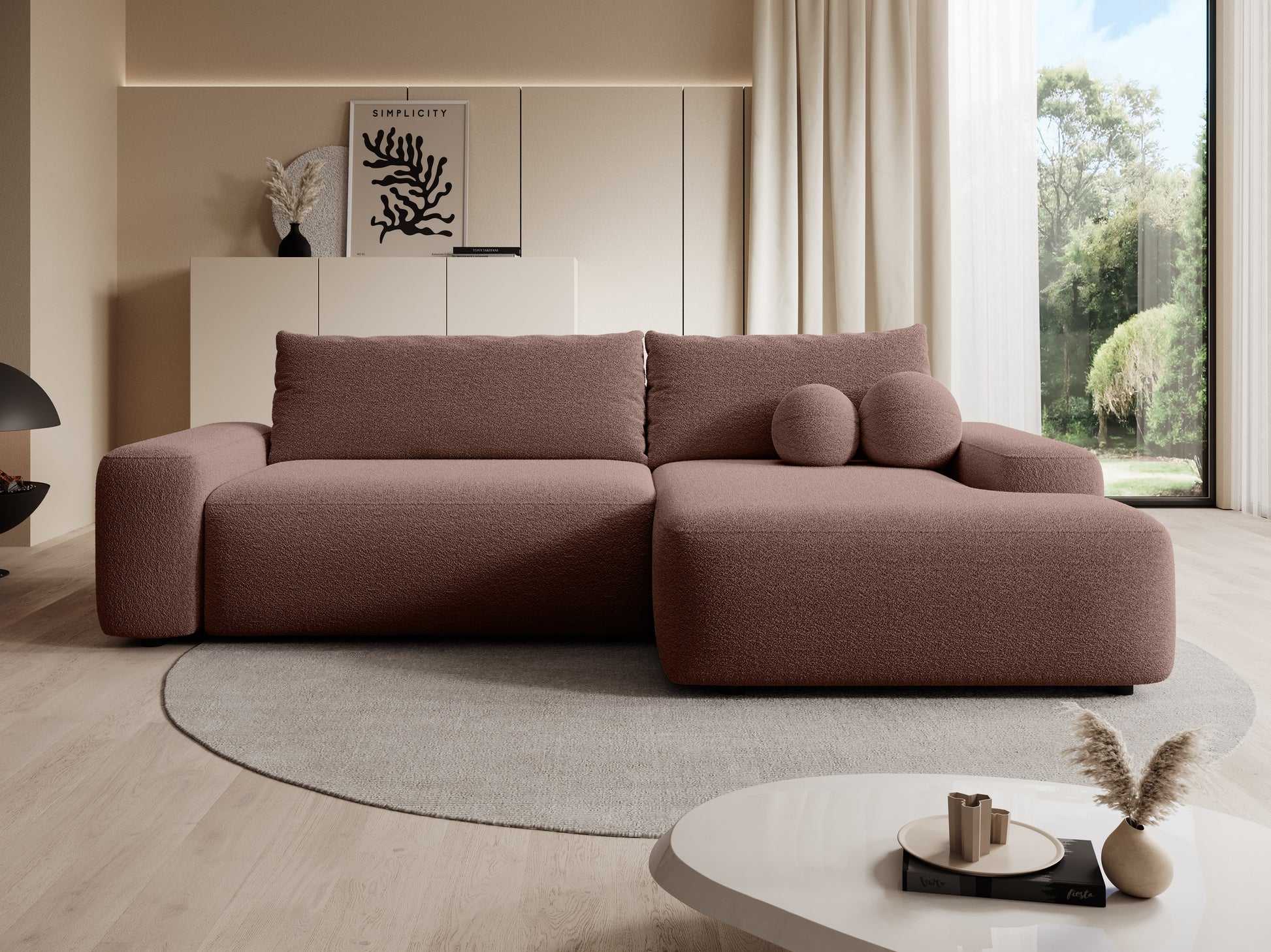 Dīvāns Loo 265/162/87 cm Lambi 4 - N1 Home