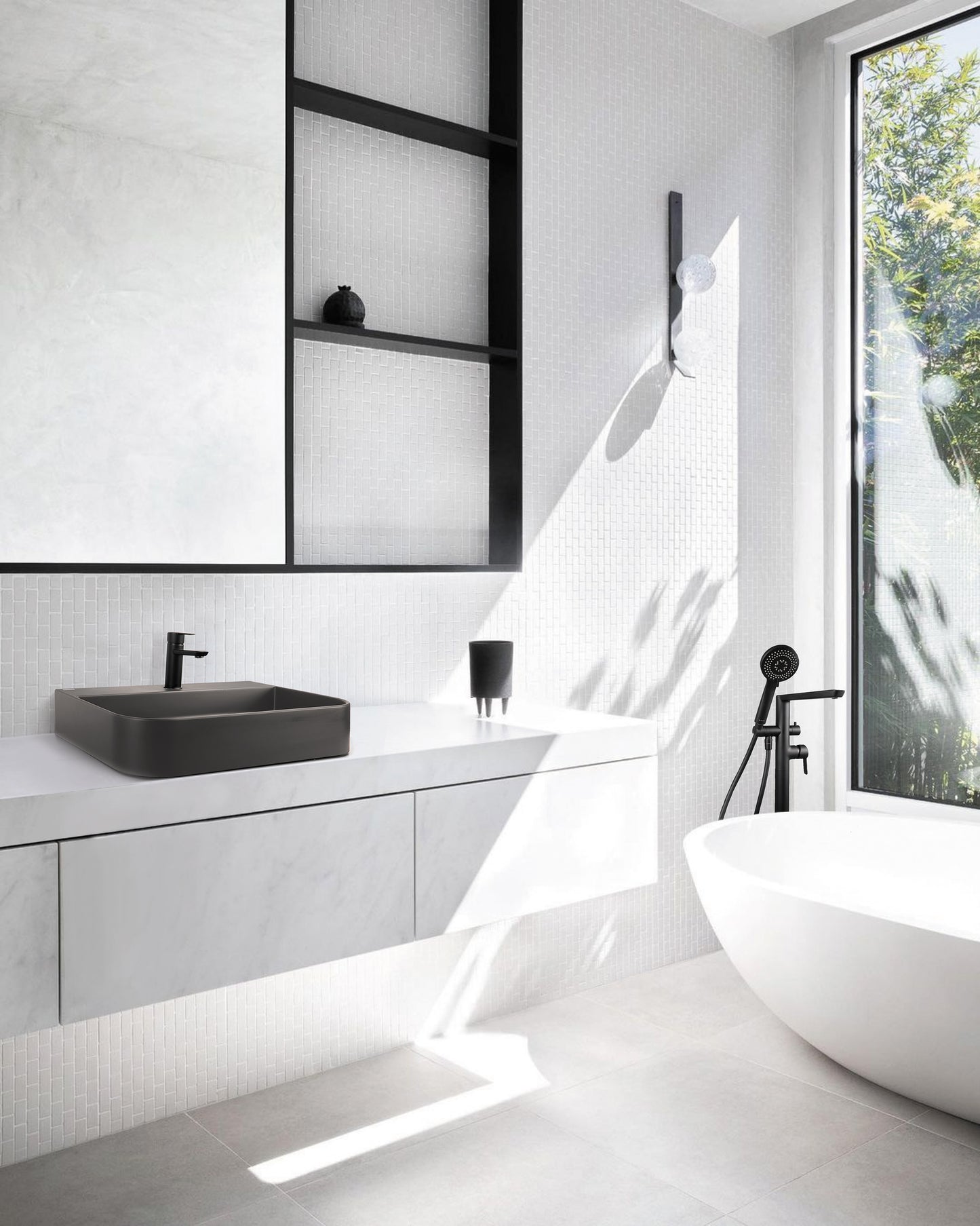 Izlietnes maisītājs Arnika 171 mm nero - N1 Home