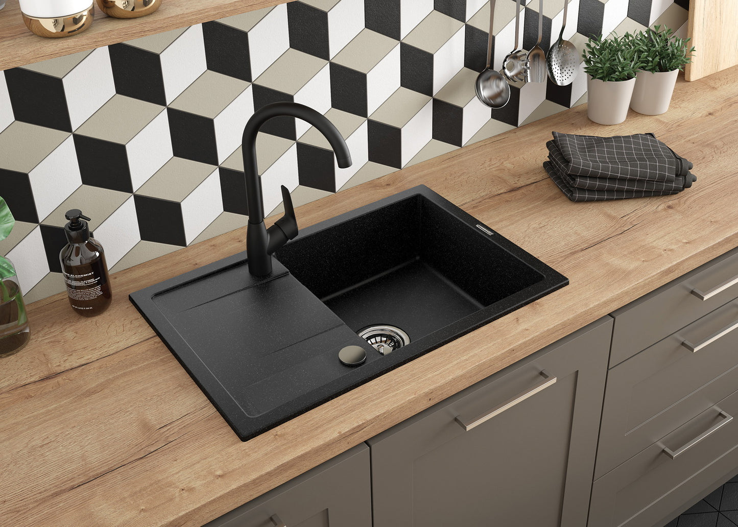 Virtuves maisītājs Boro 34 cm hroms - N1 Home