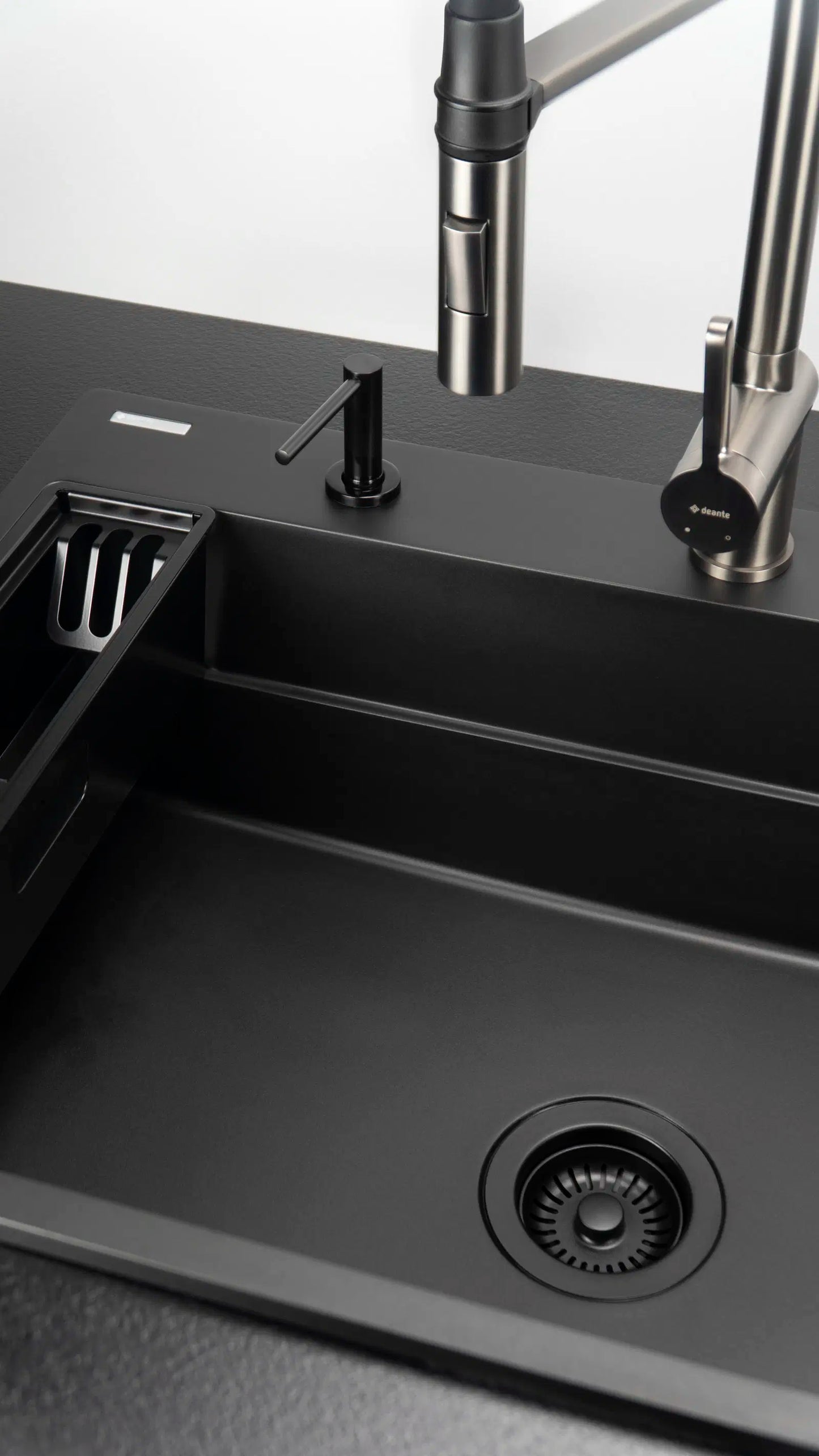 Piederumu komplekts izlietnei Mag, 45,8/9 cm, melns - N1 Home