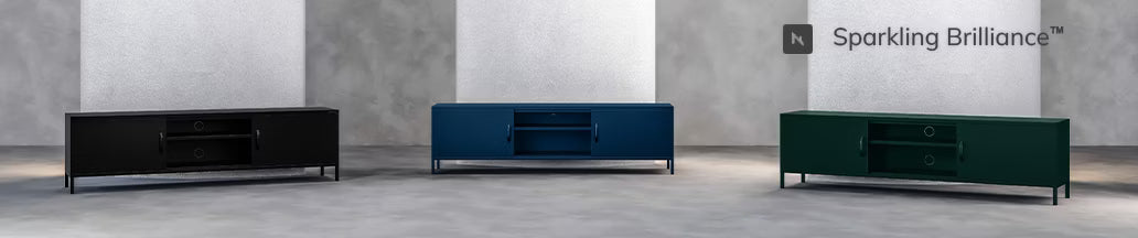 TV skapis/kumode Rosars 170/40/50 cm melns - N1 Home