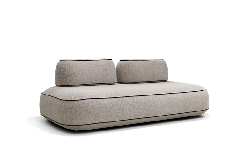 Dīvānd-krēsls Skew Trapezoid Befame 72/200/114 cm bēšs - N1 Home