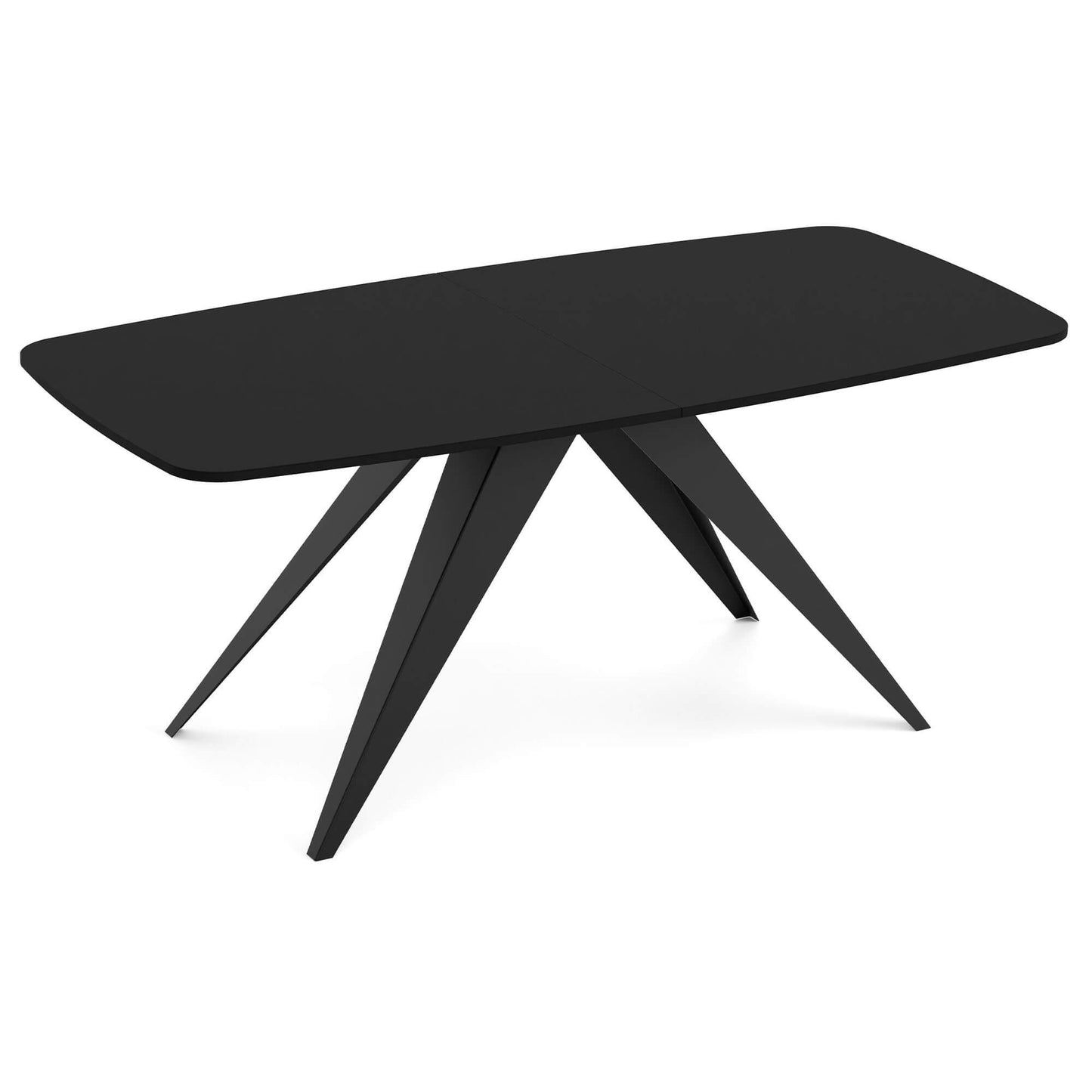 Galds Fery 76/160/80; 76/180/90 cm melns Molet/melns - N1 Home