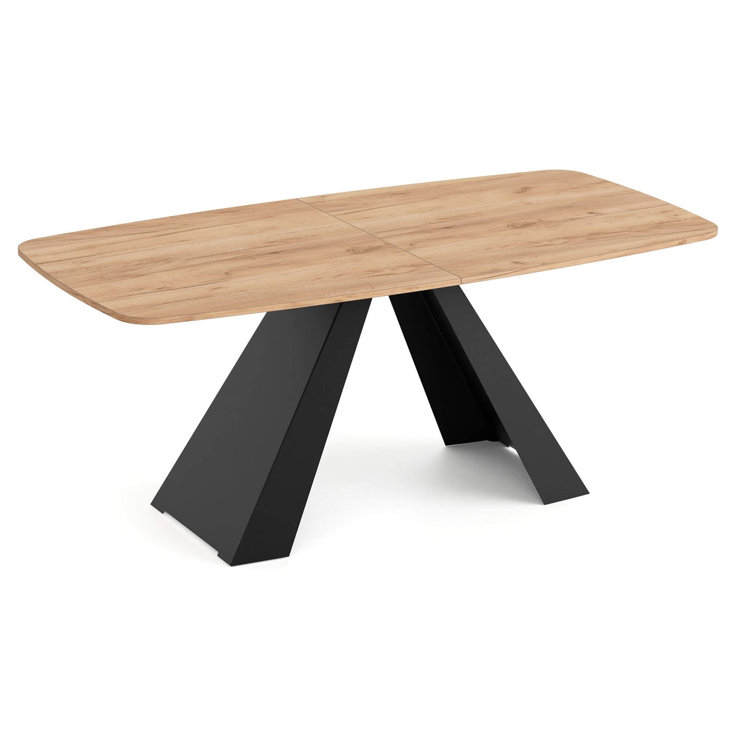 Galds Myra 160/76/80 cm kraft zelts ozols - N1 Home