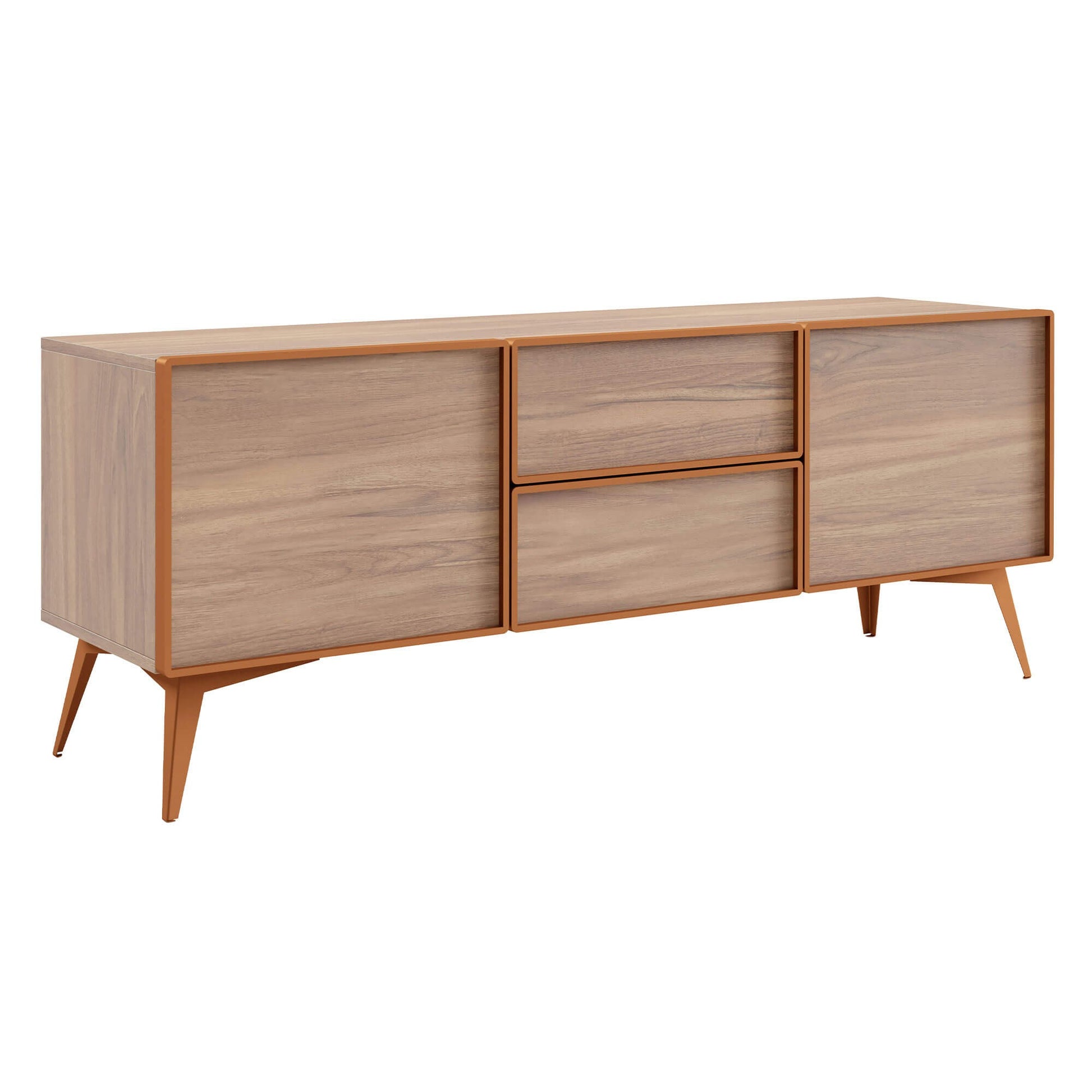 TV skapis Maveja 161/38/62 cm rieksts/varš - N1 Home