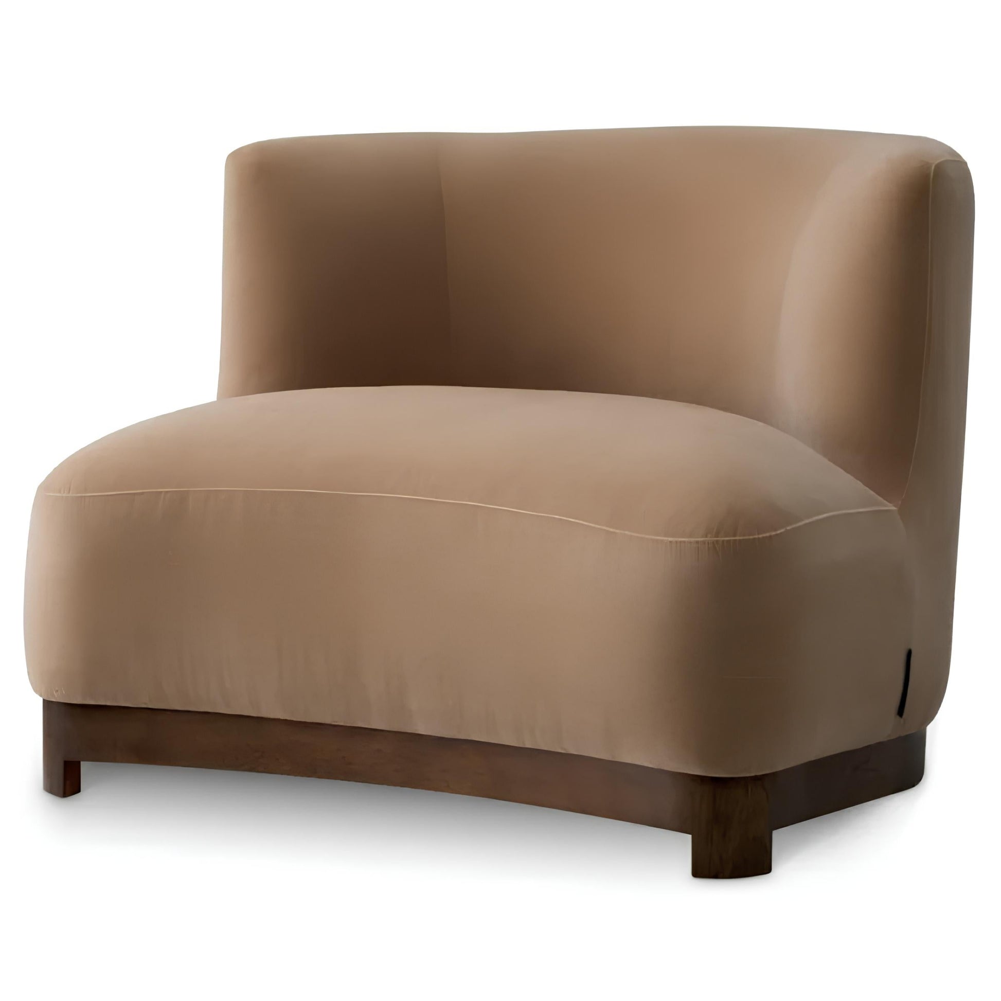 Krēsls Stelvio Eichholtz 92/92/74 cm Morris merino camel | walnut finish base - N1 Home