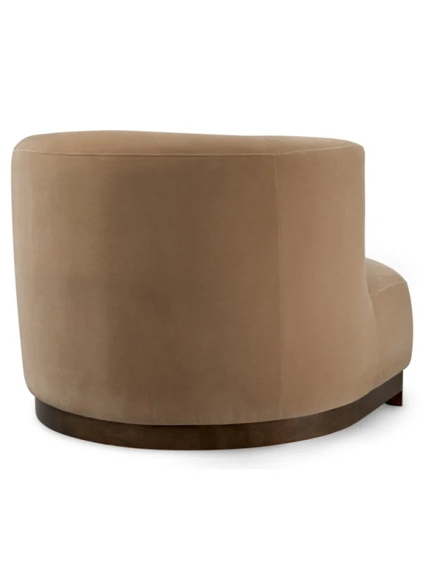 Krēsls Stelvio Eichholtz 92/92/74 cm Morris merino camel | walnut finish base - N1 Home