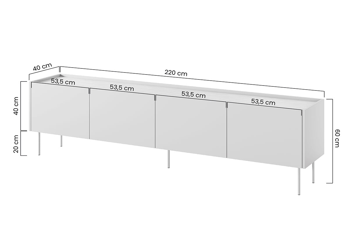 TURIN RTV kumode 220/60/40 kašmirs