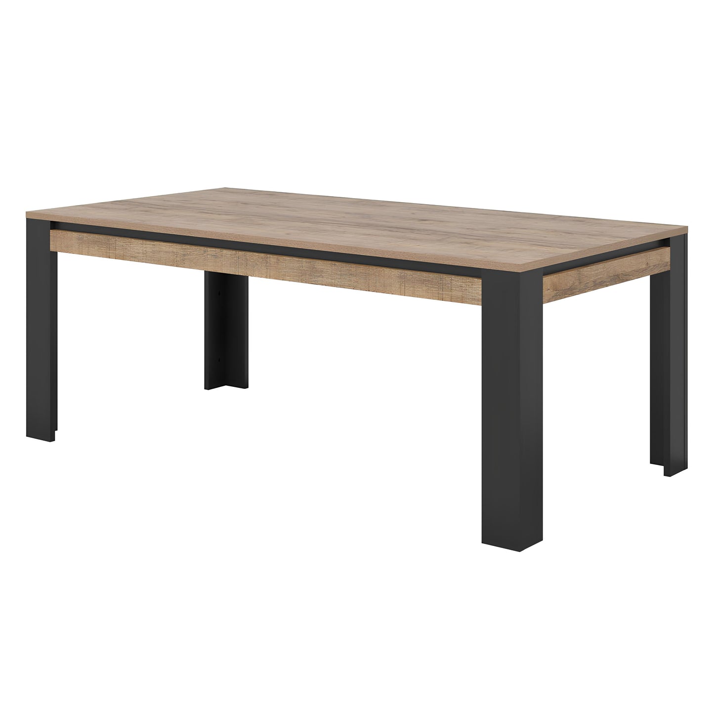 Galds Valor 194/100/77 cm samdal ozols/melns - N1 Home