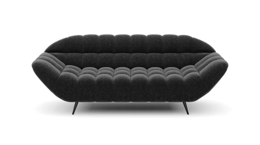 Dīvāns AIZ 200/94/82 cm bordo, antracīts; 222/82/94 cm skin - N1 Home