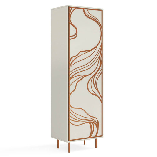 Skapis Maros 60/42/200 cm kašmirs/varš - N1 Home