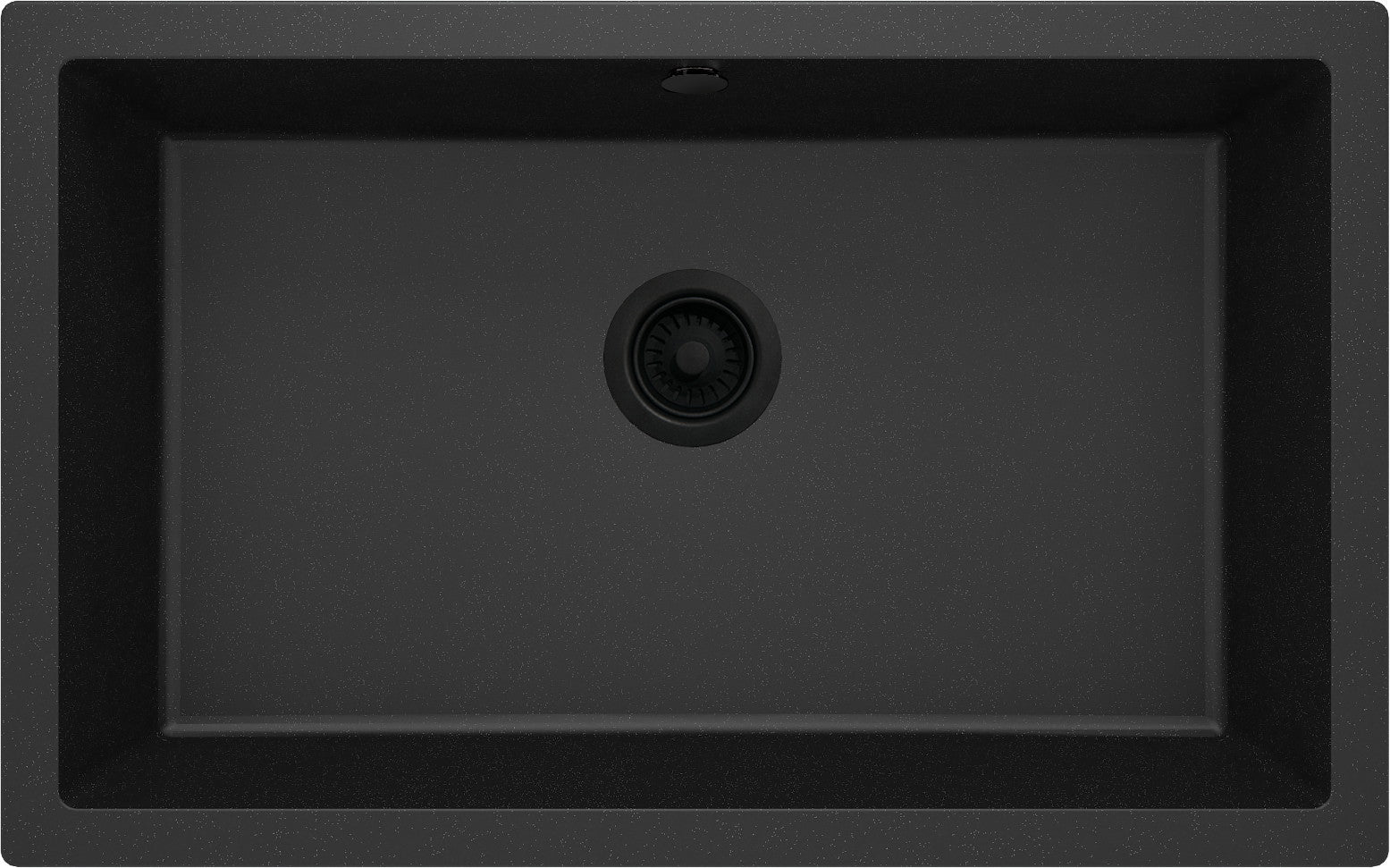 1-bļodas granīta izlietne ar iebūvētu izlietni Corda 800 x 500 x 204 grafīta metālisks - N1 Home