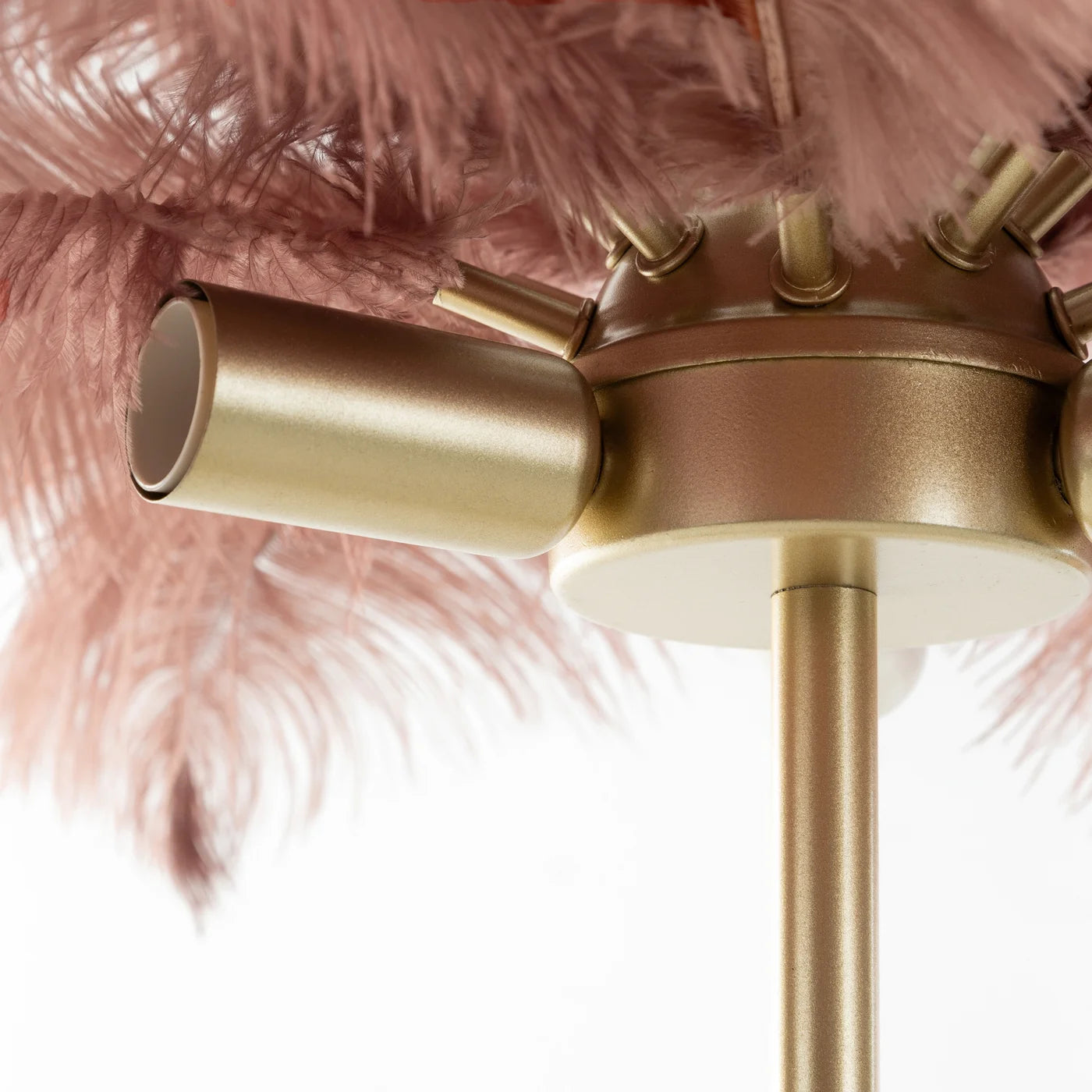 Stāvlampa Fieria 65/68 cm pūderrozā/šampanietis - N1 Home