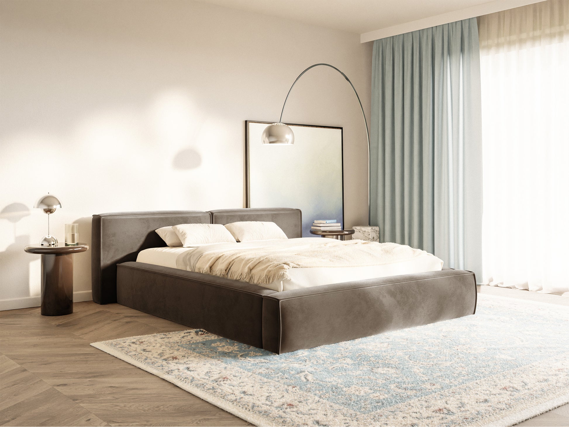 Gulta Tilas low 140/160/180/200x200 cm Bluvel 40 - N1 Home