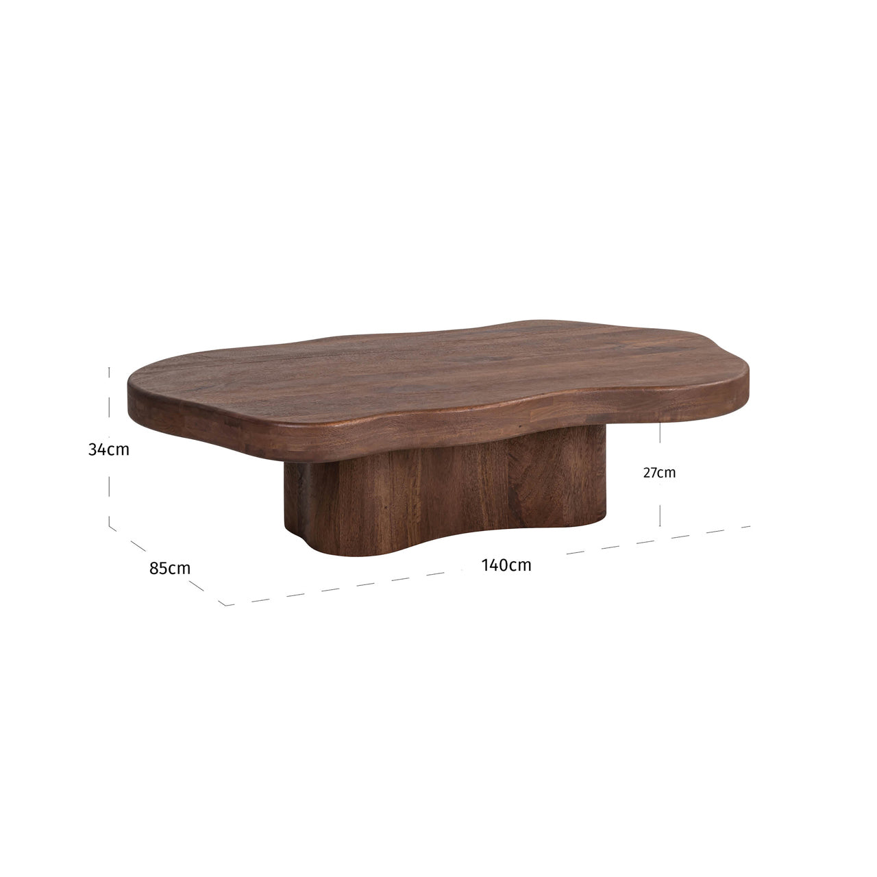 Kafijas galds Sherman Richmond Interiors 34/140/85 cm  spicebrown