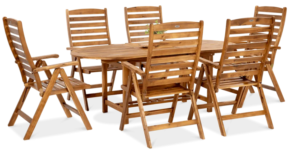 Koka dārza komplekts Akada Ovalle  akācija - N1 Home