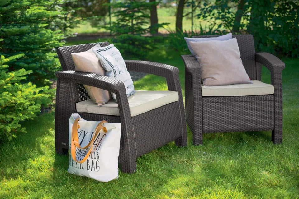 Krēsls Coru Duo 75/70/79 cm brūns - N1 Home