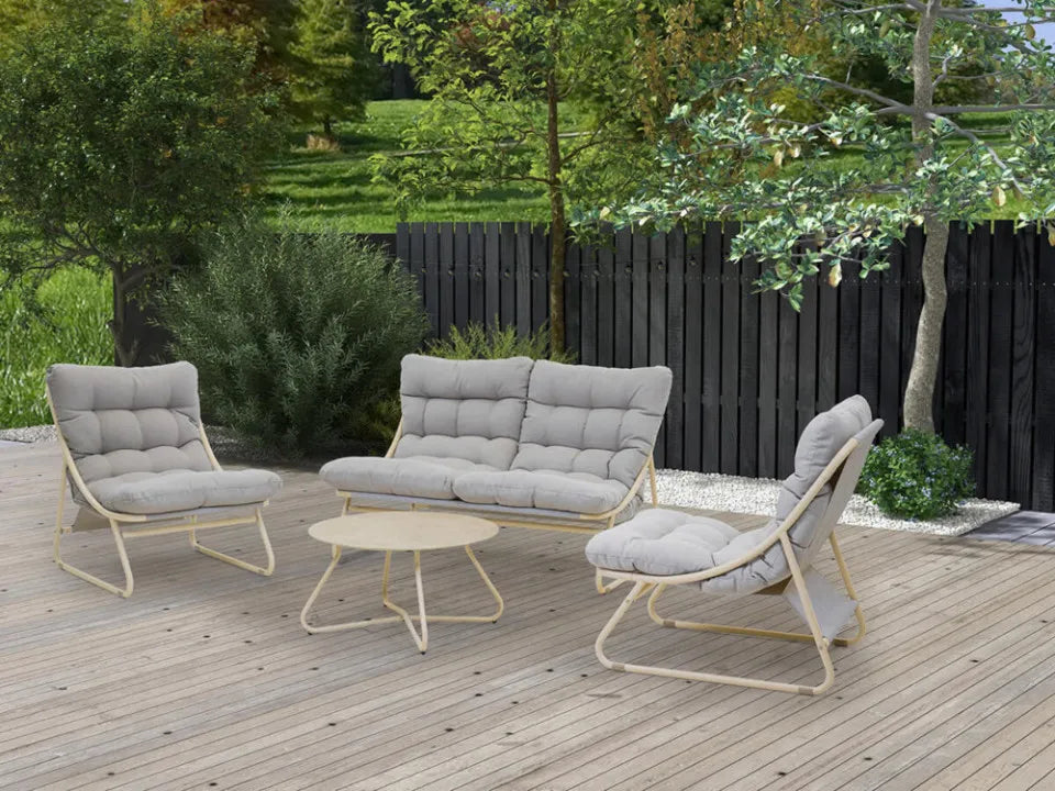 Dārza komplekts Visa bēšs/pelēks - N1 Home