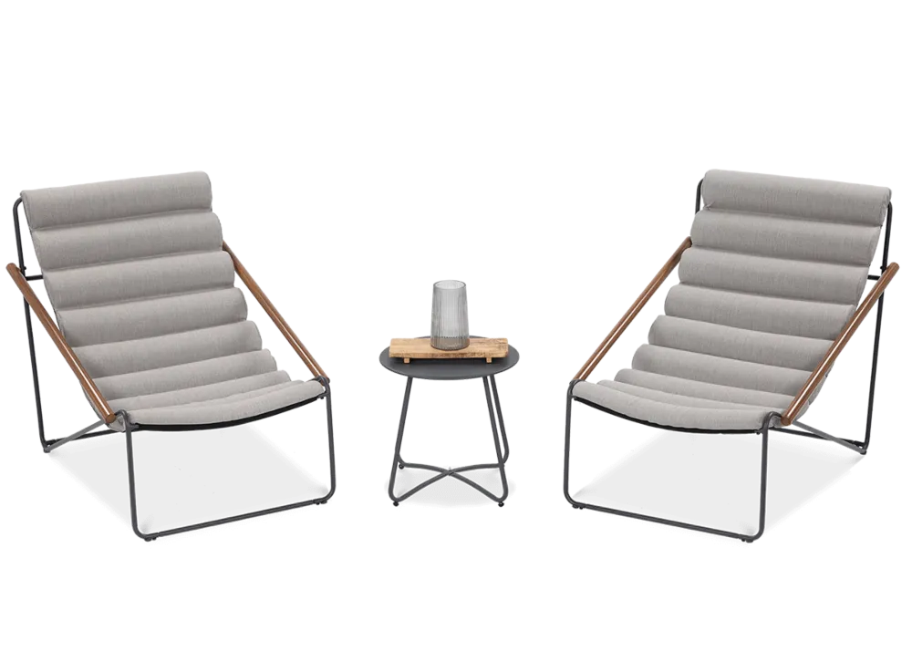 Balkona mēbeļu komplekts Arty gaiši pelēks - N1 Home