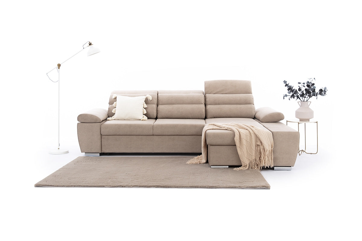 Dīvāns ART M  280/86-103/186 cm  bēšs - N1 Home