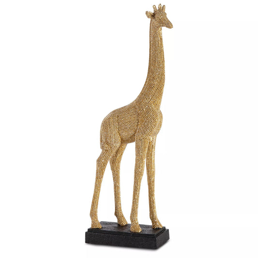 Dekoratīva figūriņa Elli ar smalku, strukturētu rakstu 13/6/34 cm zelts - N1 Home