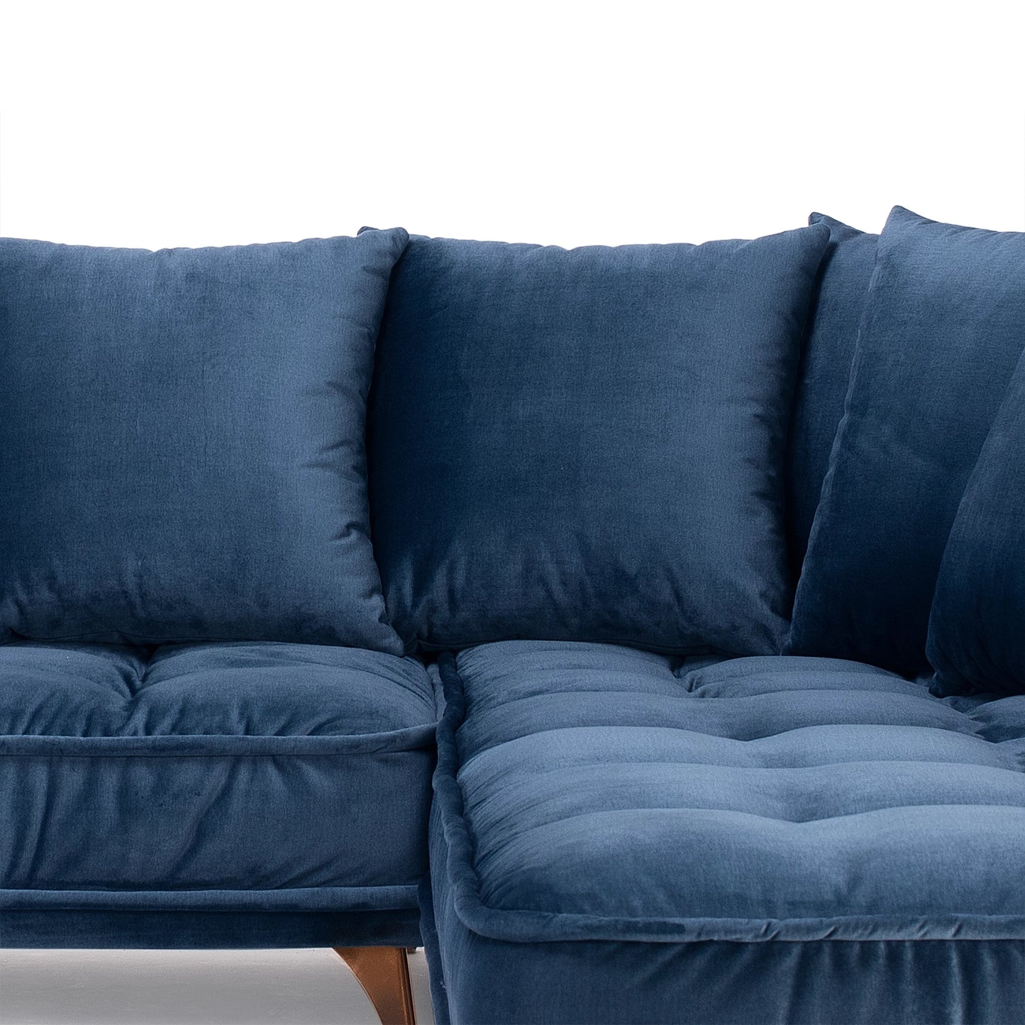 Dīvāns Belavio Befame 150-185/256-288/175-210 cm zils - N1 Home