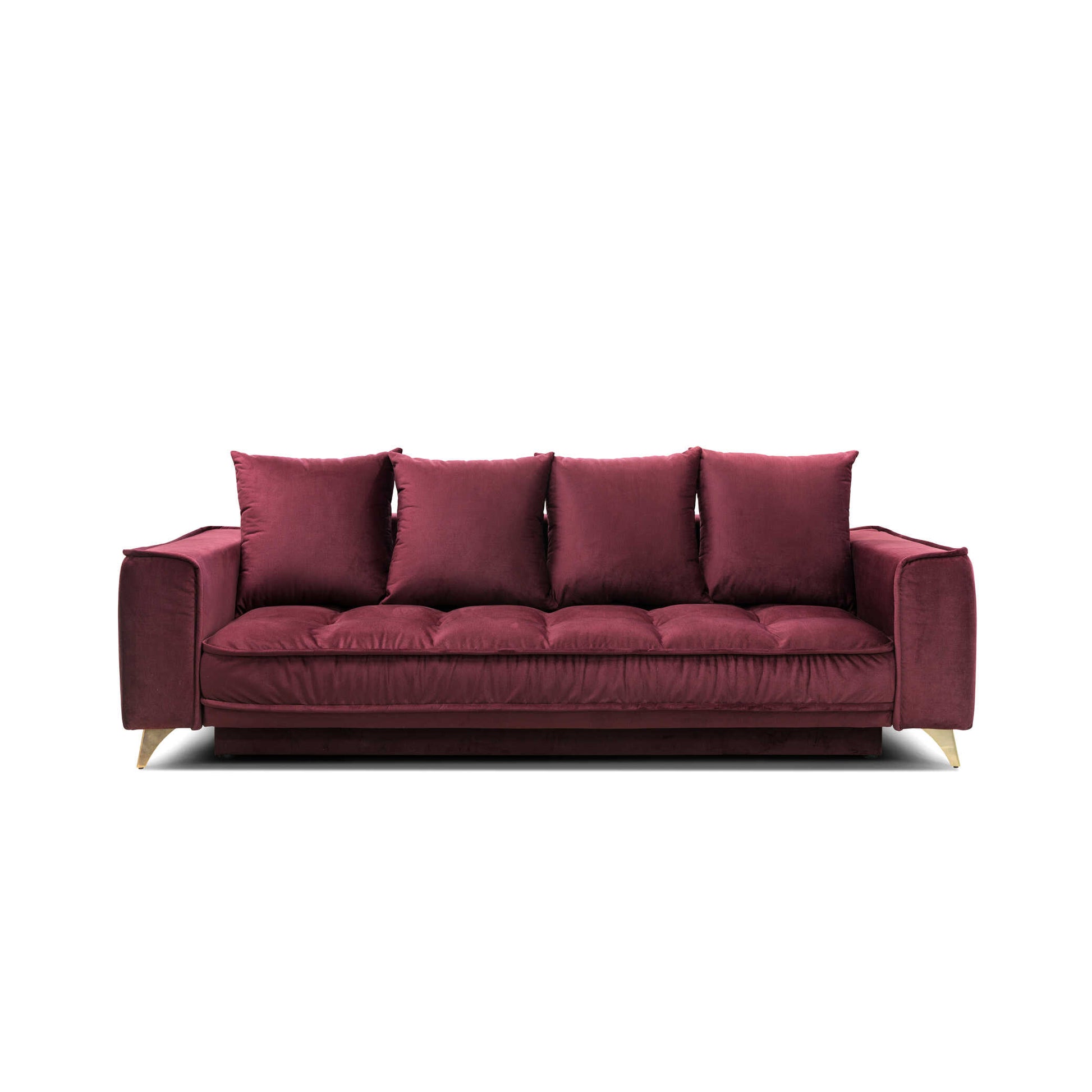 Dīvāns Belavio Befame 248/108/92 cm bordo - N1 Home